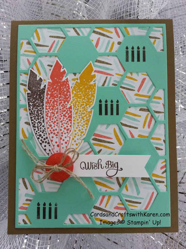 Feathers card