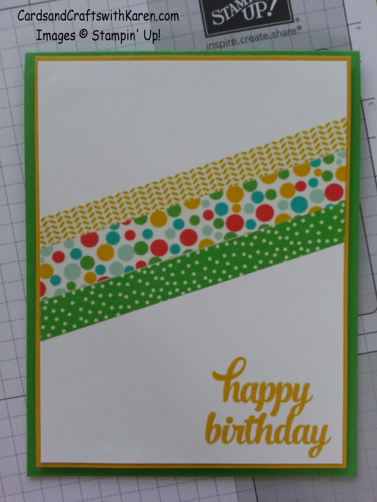 Washi tape card