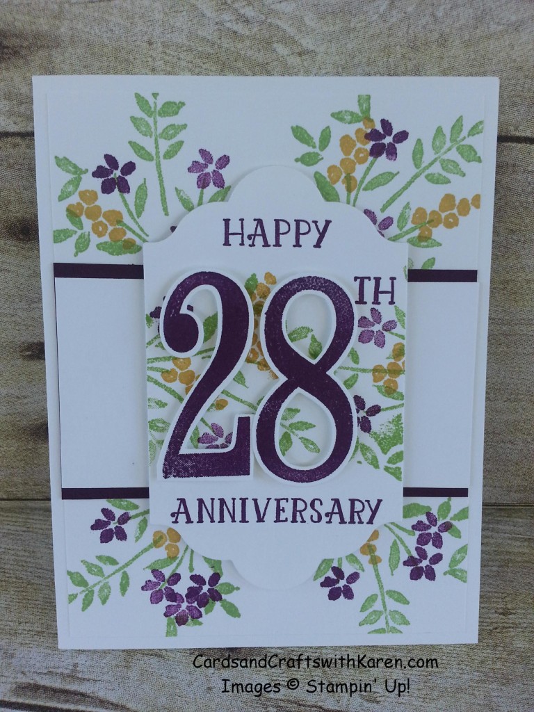 Happy 28 Anniv card