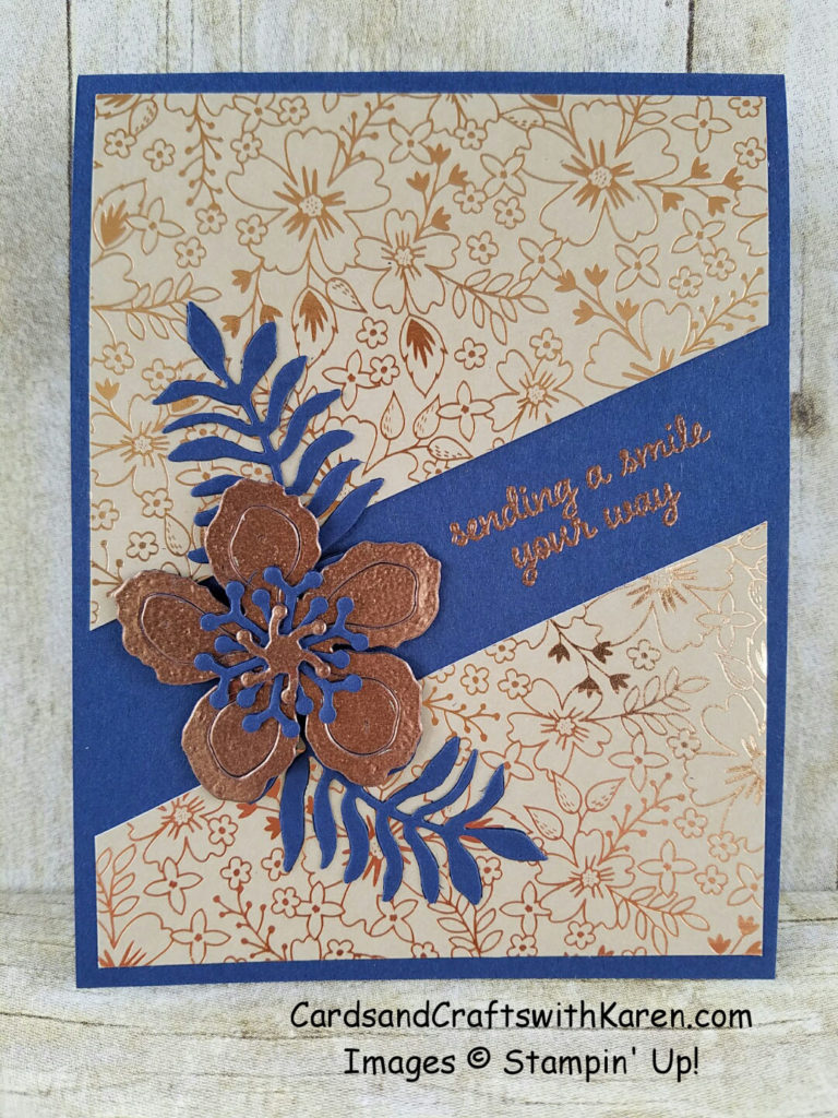 Copper Flower card