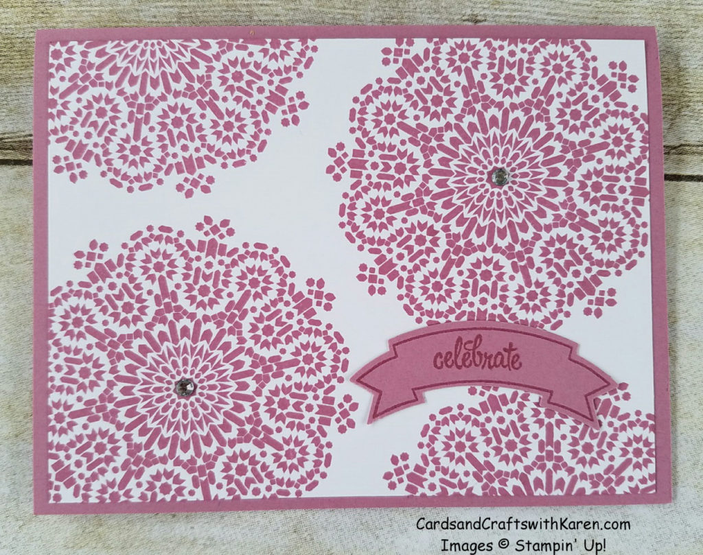 Moroccan sugarplum card