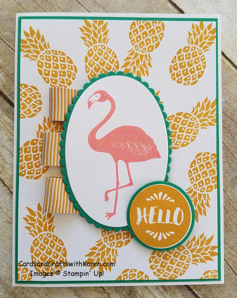 Pink Flamingo Card