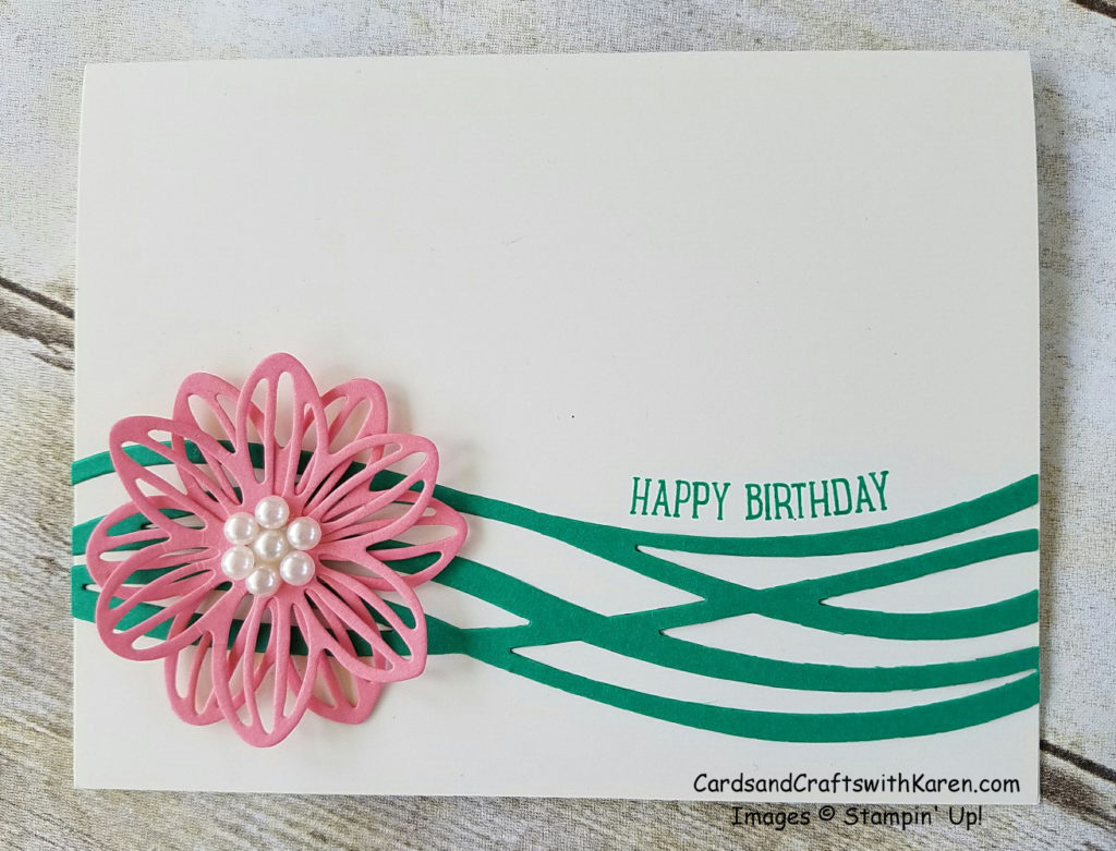 Flirty Flamingo Flower Card