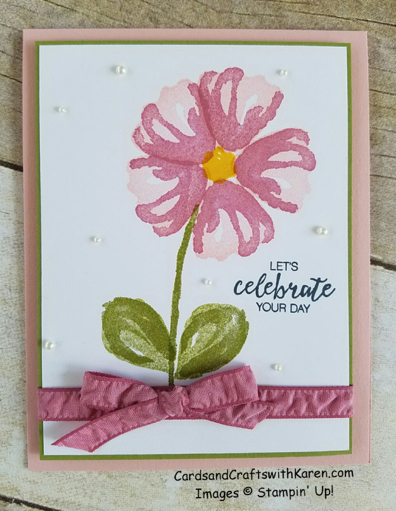 Simple Saturday stamped card