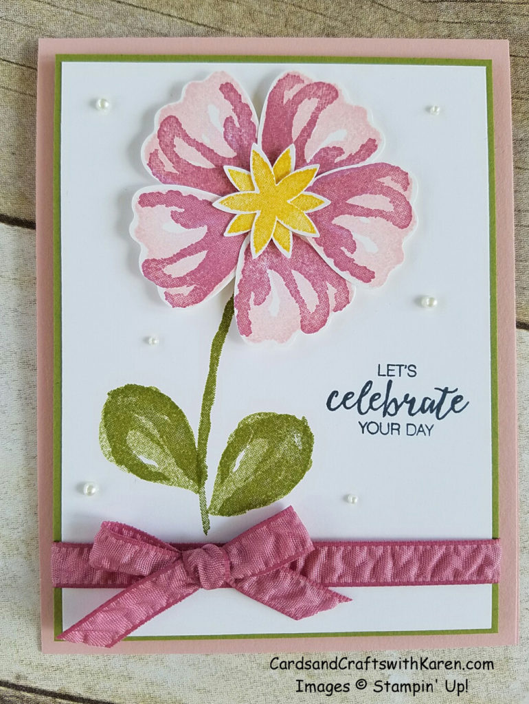 Simple Saturday stepped up card
