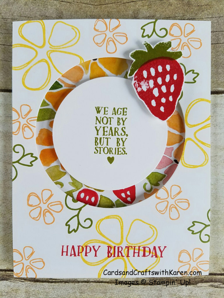 Strawberry Spinner Card
