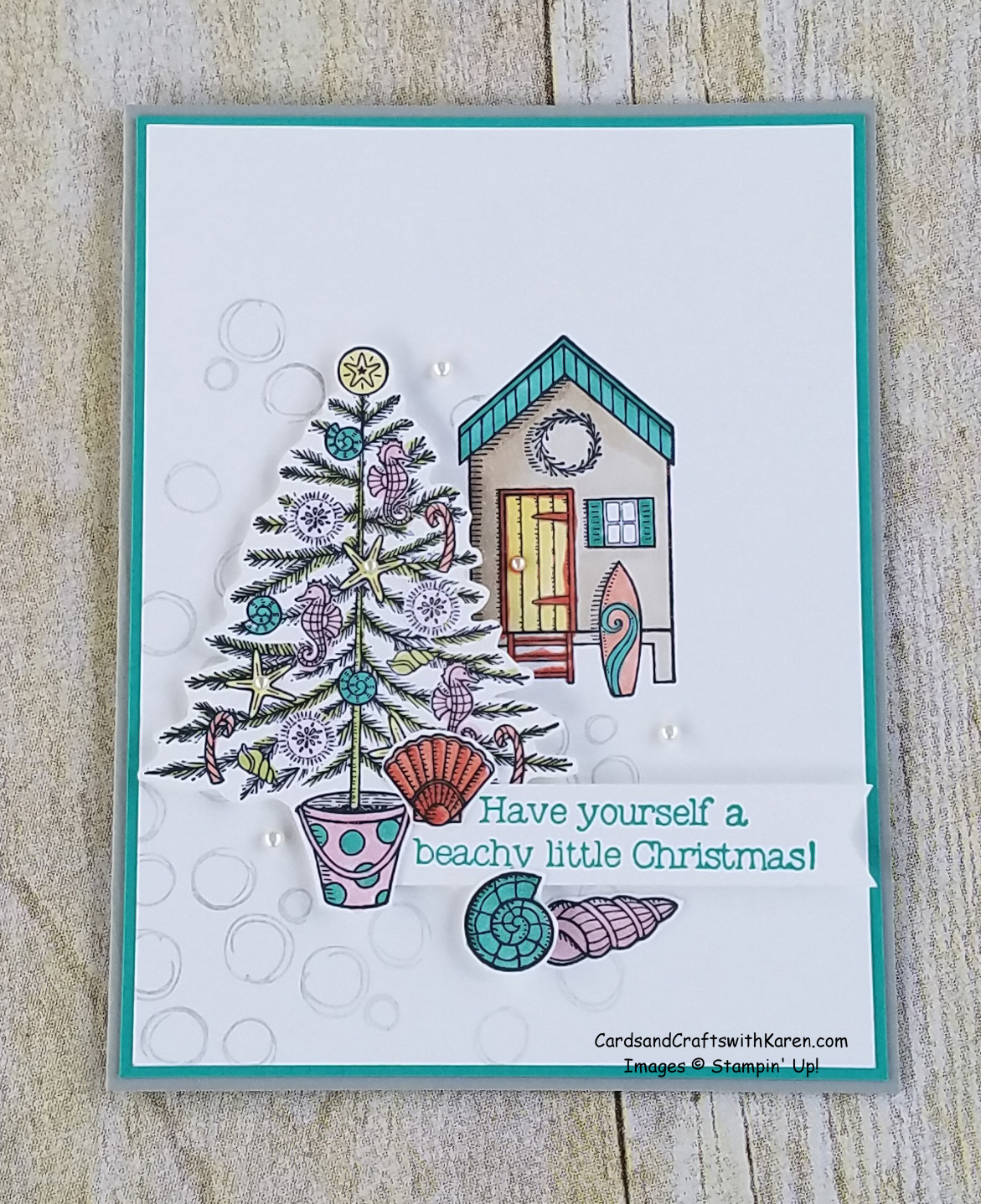 PCC270 Beachy Christmas | Cards and Crafts with Karen