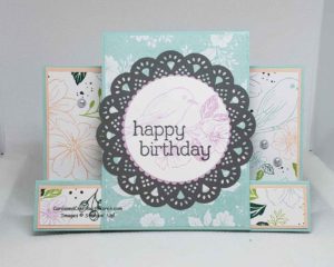 Friendly Hello Faux Step Card | Cards and Crafts with Karen
